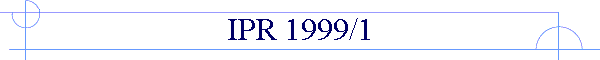IPR 1999/1